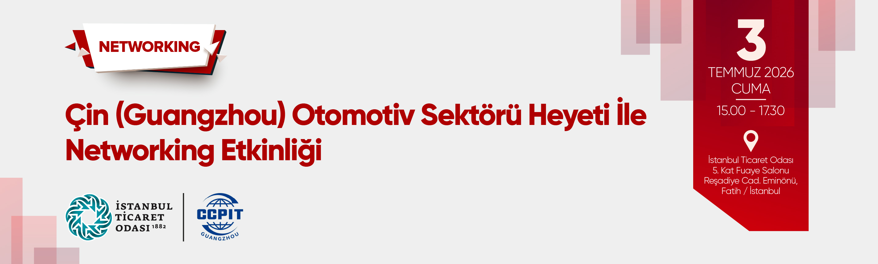 CCPIT Guanghzou Networking Etkinliği