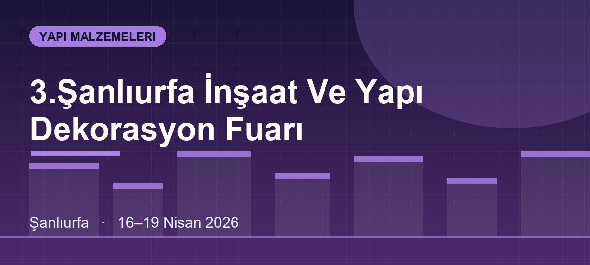 3.Şanlıurfa İnşaat Ve Yapı Dekorasyon Fuarı