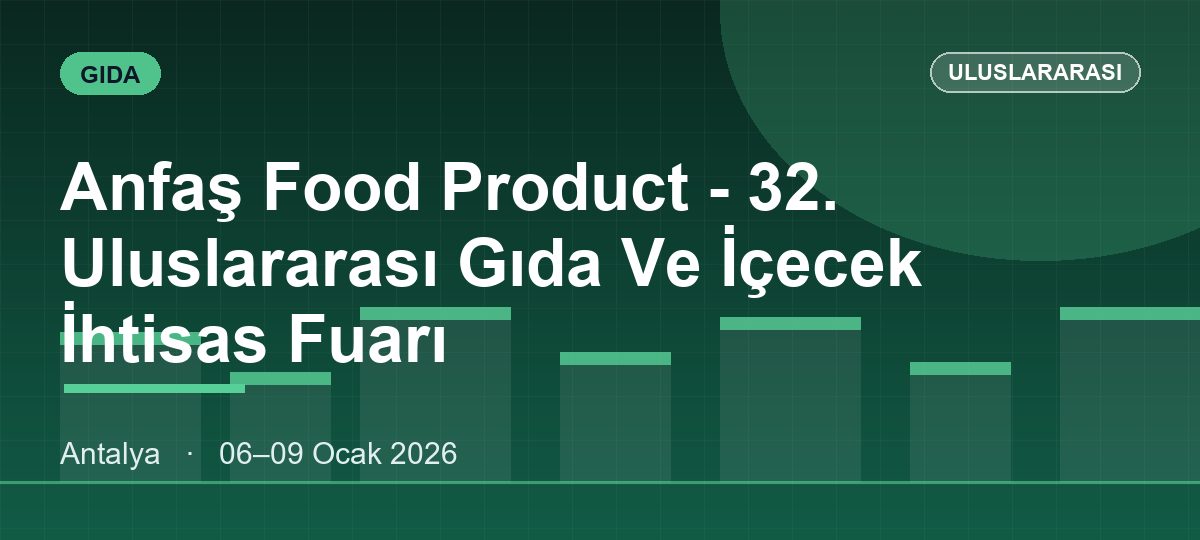 Anfaş Food Product - 32. Uluslararası Gıda Ve İçecek İhtisas Fuarı