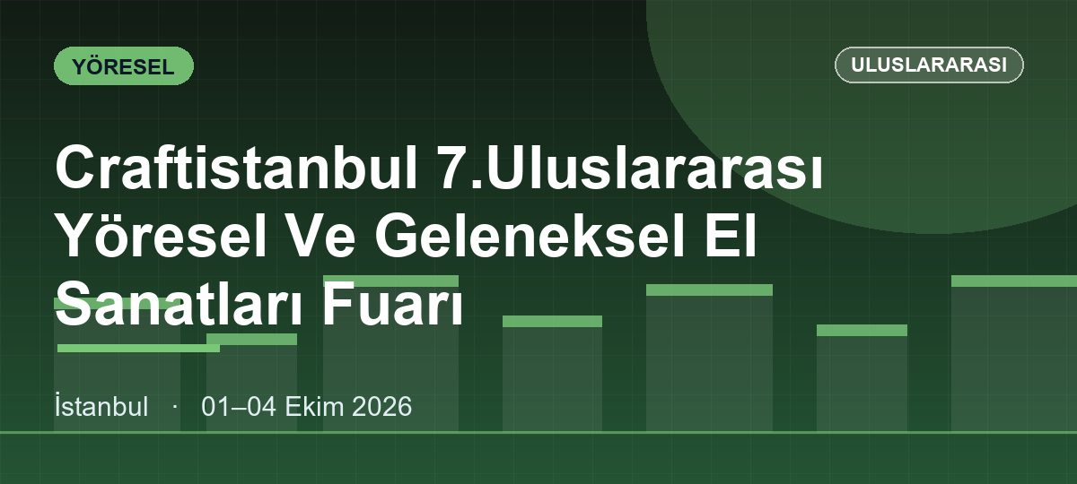 Craftistanbul 7.Uluslararası Yöresel Ve Geleneksel El Sanatları Fuarı