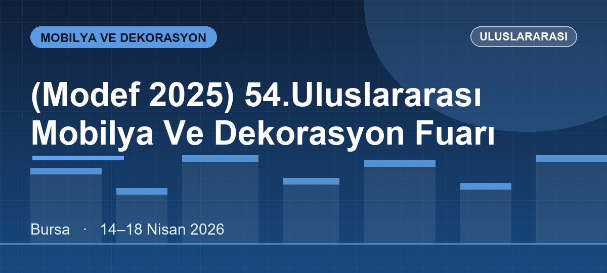 (Modef 2025) 54.Uluslararası Mobilya Ve Dekorasyon Fuarı