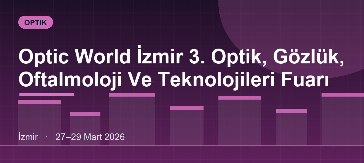 Optic World İzmir 3. Optik, Gözlük, Oftalmoloji Ve Teknolojileri Fuarı
