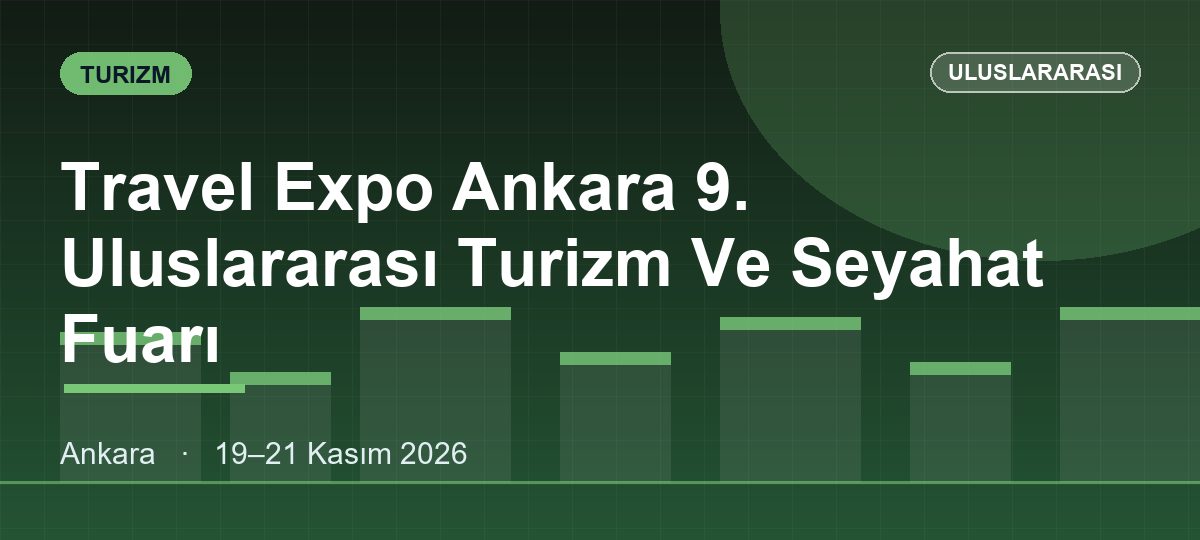 Travel Expo Ankara 9. Uluslararası Turizm Ve Seyahat Fuarı