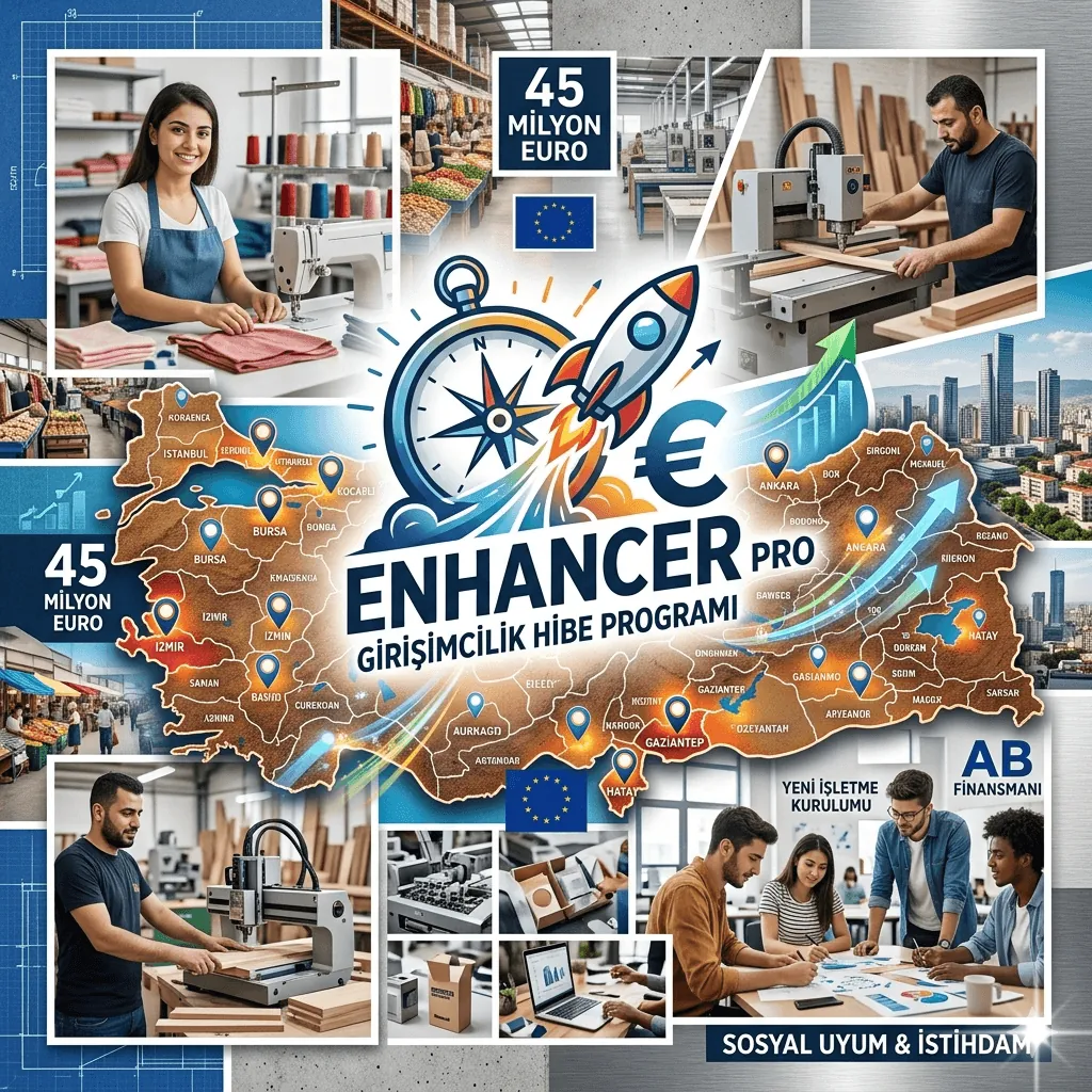 18 İlde Girişimcilere Büyük Fırsat: 45 Milyon Euro’luk Hibe Programı Başladı, 30 Bin Euro’ya Kadar Destek Verilecek!