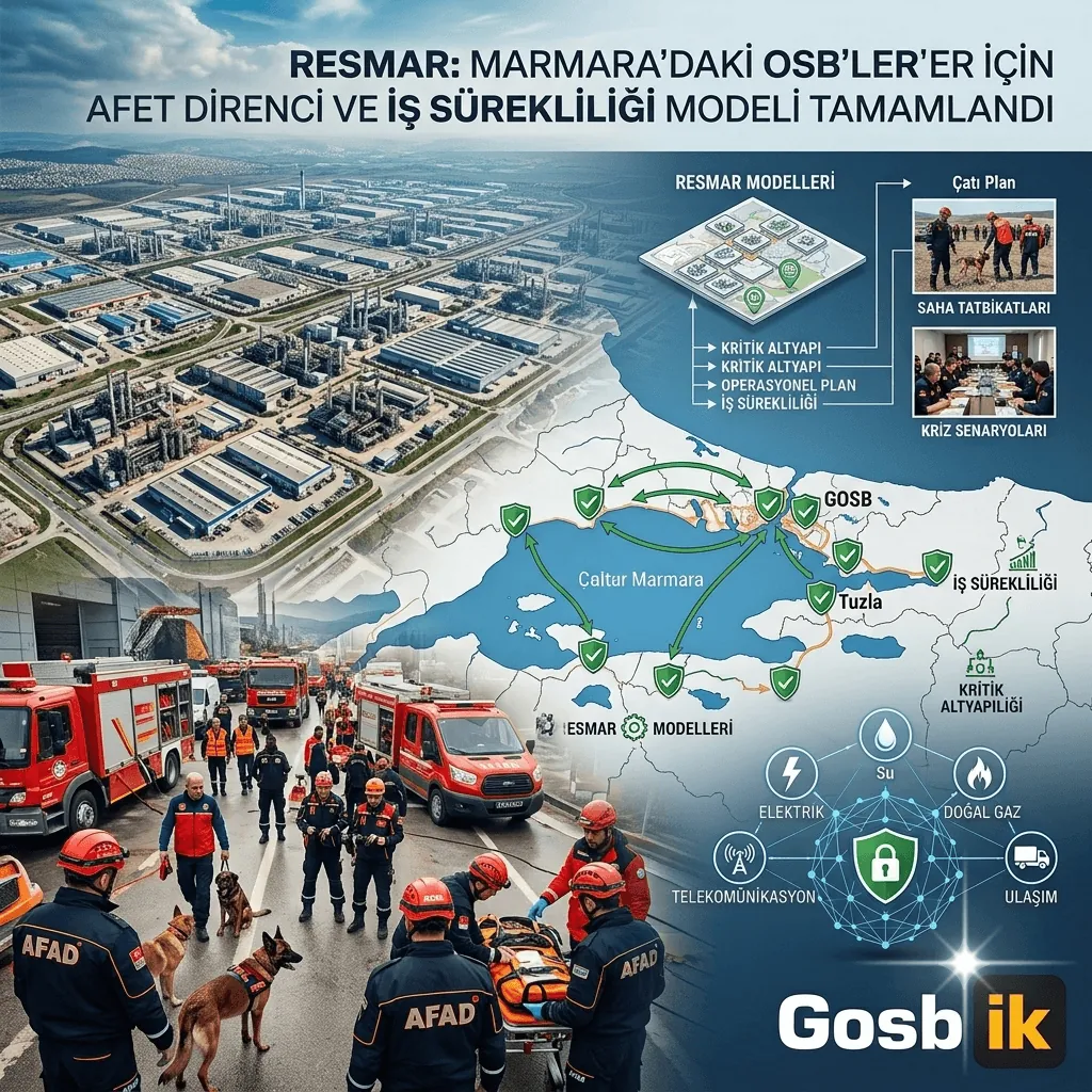 AFAD’dan Marmara’daki OSB’ler için kritik adım: Sanayi bölgelerini afetlere karşı güçlendirecek RESMAR tamamlandı