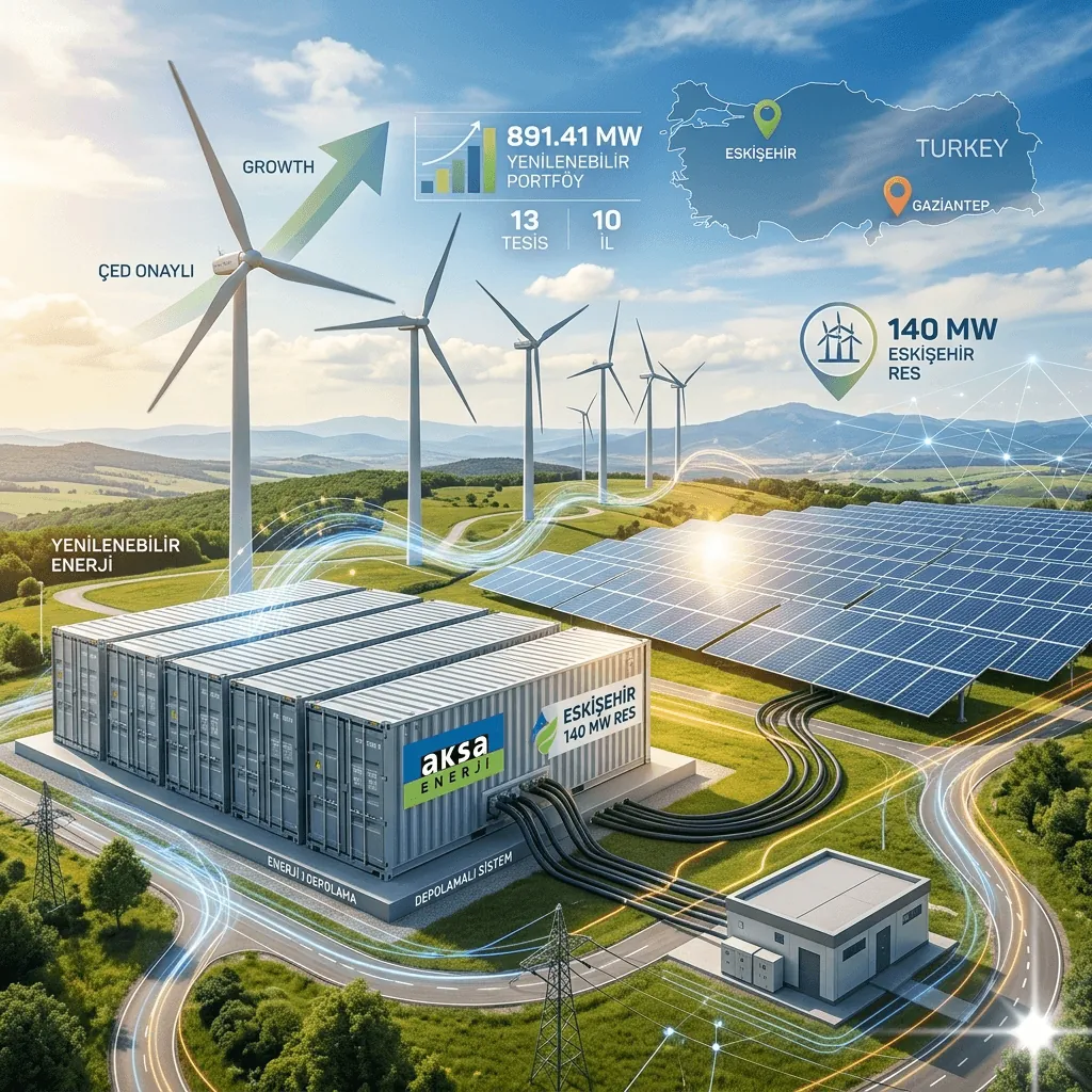 Aksa Enerji Eskişehir’de 140 MW’lık Dev RES Kuruyor: Tüm ÇED Süreçleri Tamamlandı