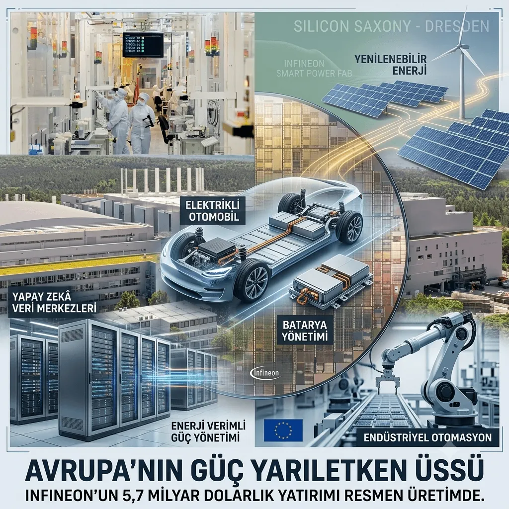 Almanya'dan 5,7 Milyar Dolarlık Teknoloji Hamlesi! Avrupa'nın En Büyük Çip Fabrikalarından Biri Üretime Başladı