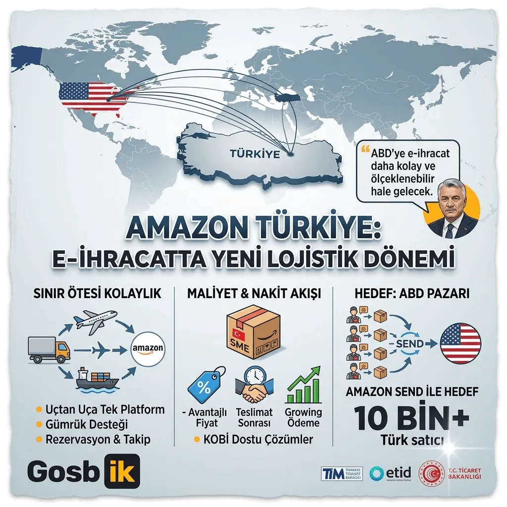 Amazon Türkiye’den E-İhracatçılara Büyük Kolaylık! ABD’ye İhracatta Yeni Dönem Başlıyor, Hedef 10 Bin Satıcı