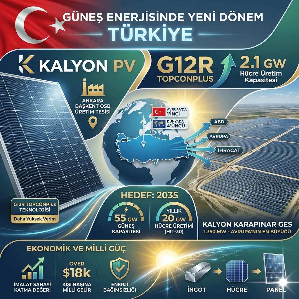 Ankara’da Dev Yatırım: Kalyon PV TOPCONPlus Tesisi Açıldı, Türkiye Güneş Enerjisinde Yeni Döneme Girdi