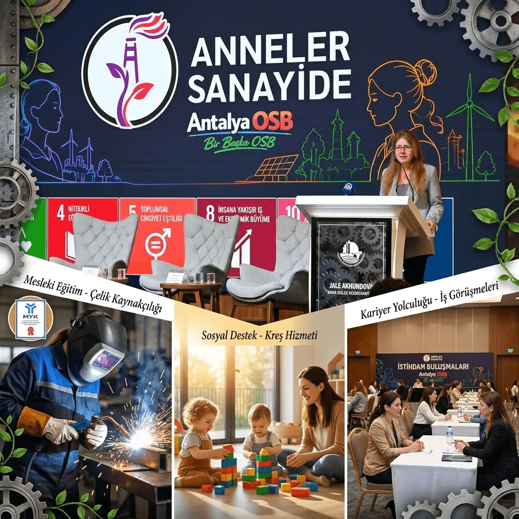 Antalya OSB'de Kadın İstihdamına Güçlü Destek! 30 MYK Belgeli Kaynakçı Sanayiyle Buluştu