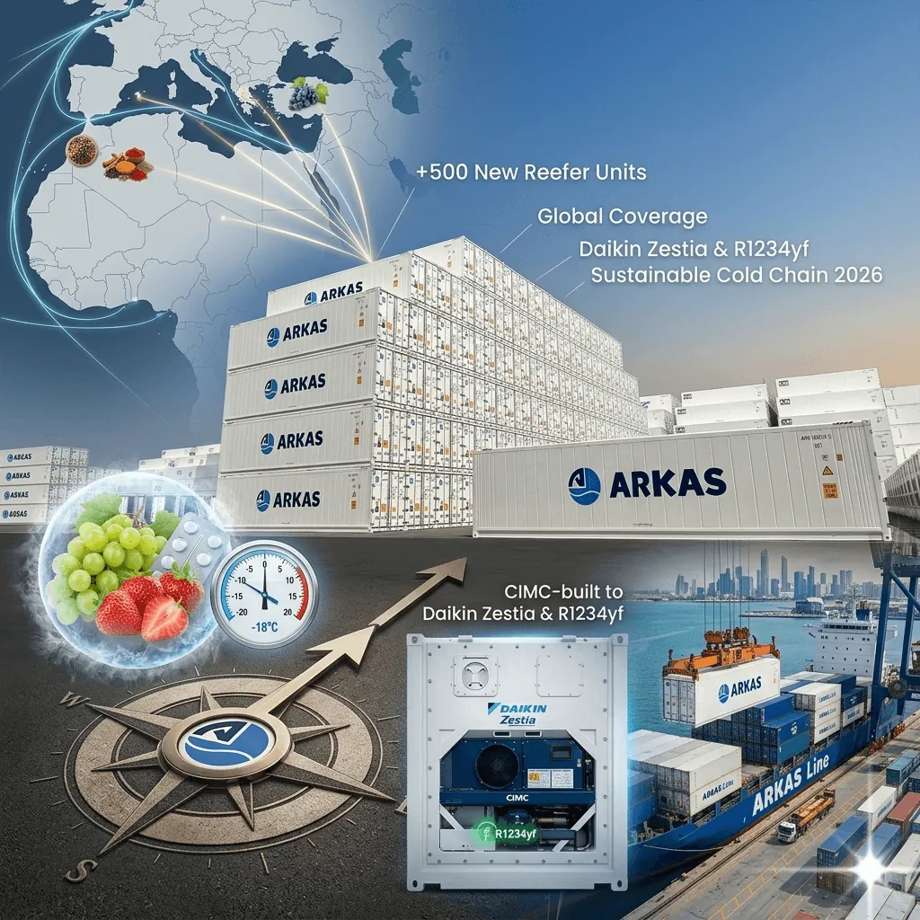 Arkas Line’dan Dev Lojistik Hamlesi: Reefer Filosuna 500 Yeni Soğutuculu Konteyner Geliyor