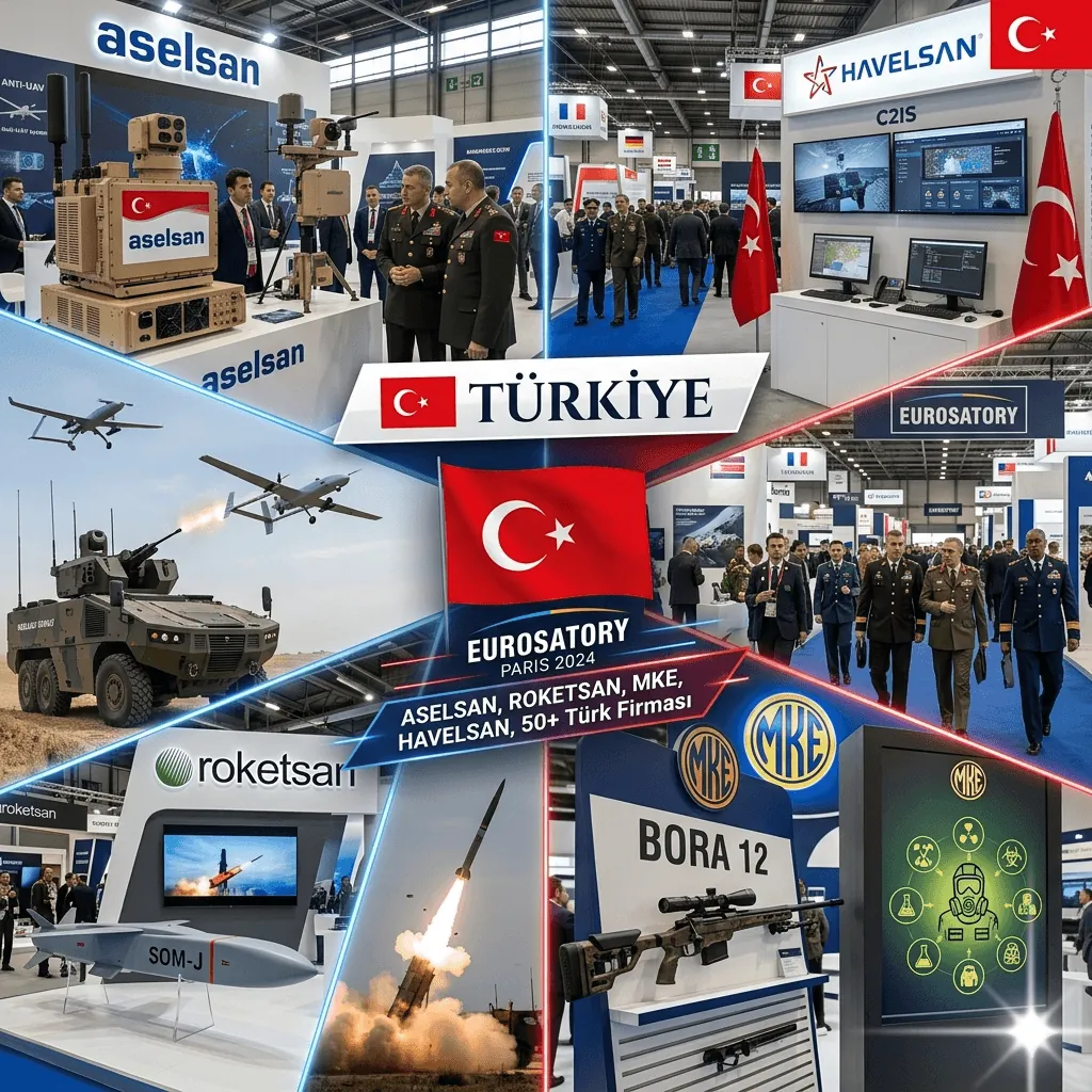 ASELSAN ve MKE Paris’te Gövde Gösterisi Yaptı: 50 Türk Firması Eurosatory Fuarı’na Damga Vurdu