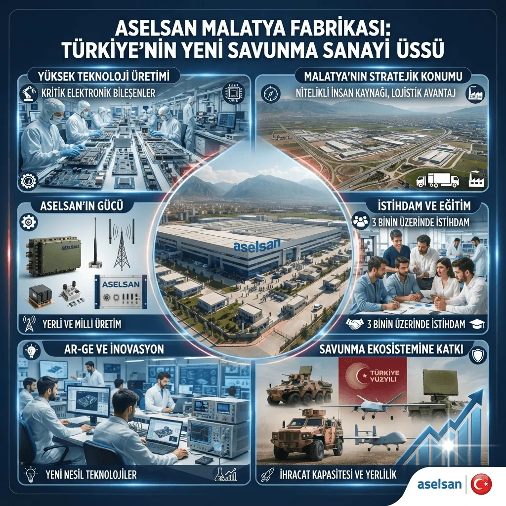 ASELSAN’dan Malatya’ya Stratejik Hamle: Savunma Sanayi Üssü Olacak Dev Yatırım