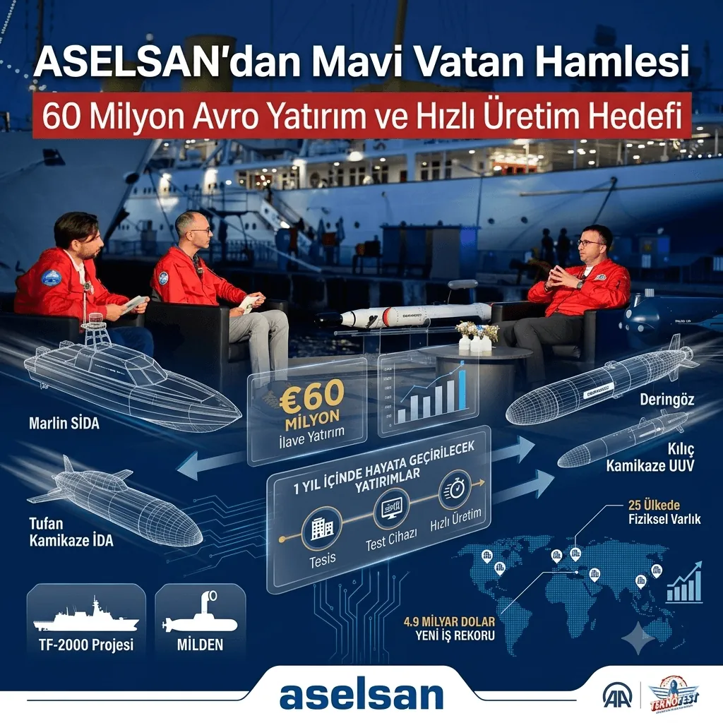 ASELSAN’dan Mavi Vatan İçin 60 Milyon Avroluk Yatırım! Bakiye Sipariş Hedefi 30 Milyar Dolara Çıkıyor