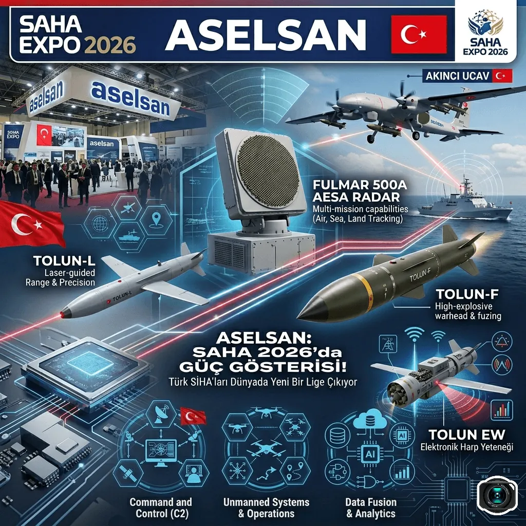 ASELSAN’dan SAHA 2026’da Gövde Gösterisi! FULMAR 500A ve Yeni Nesil TOLUN Mühimmatları Türk SİHA’larını Yeni Lige Taşıyacak