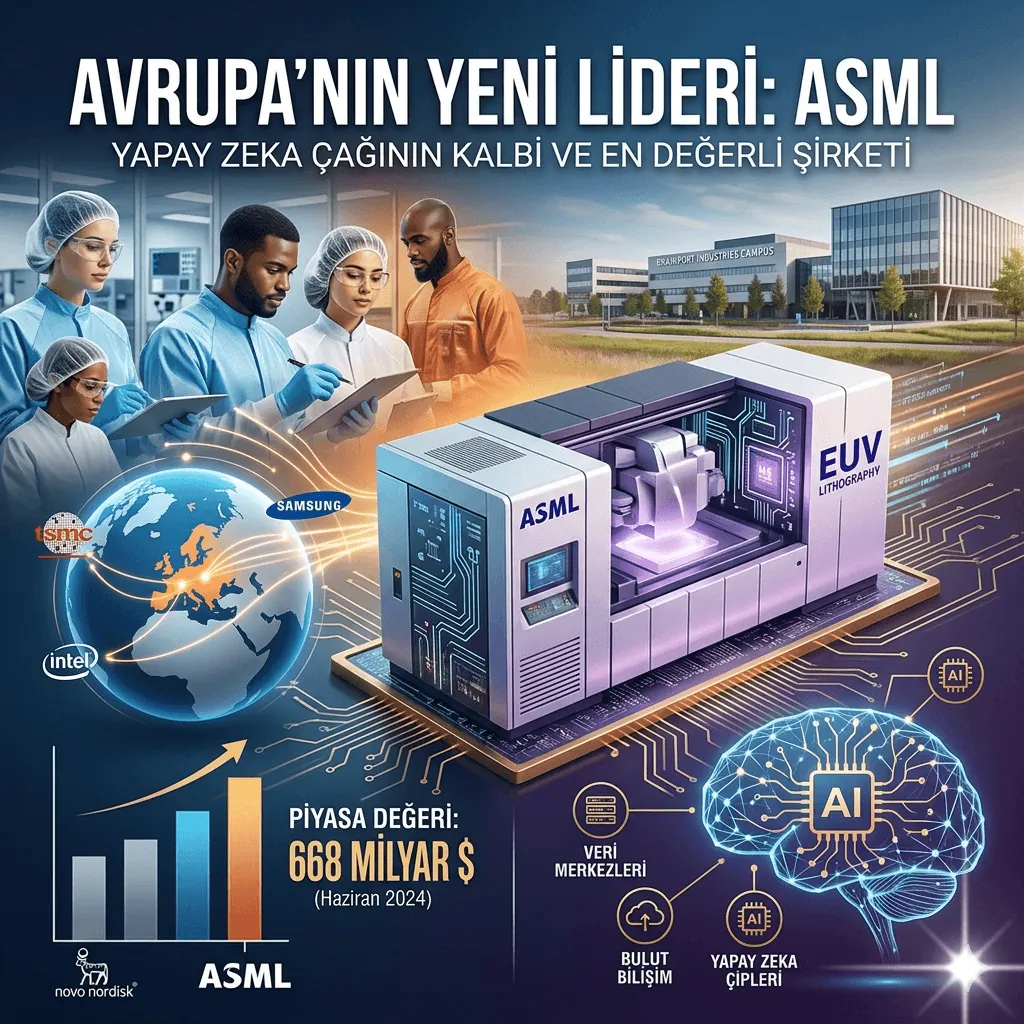 ASML Tarihe Geçti: 668 Milyar Dolarlık Değerle Avrupa’nın En Büyük Şirketi Oldu ve Yapay Zeka Çağını Sürükleyen Güç Haline Geldi