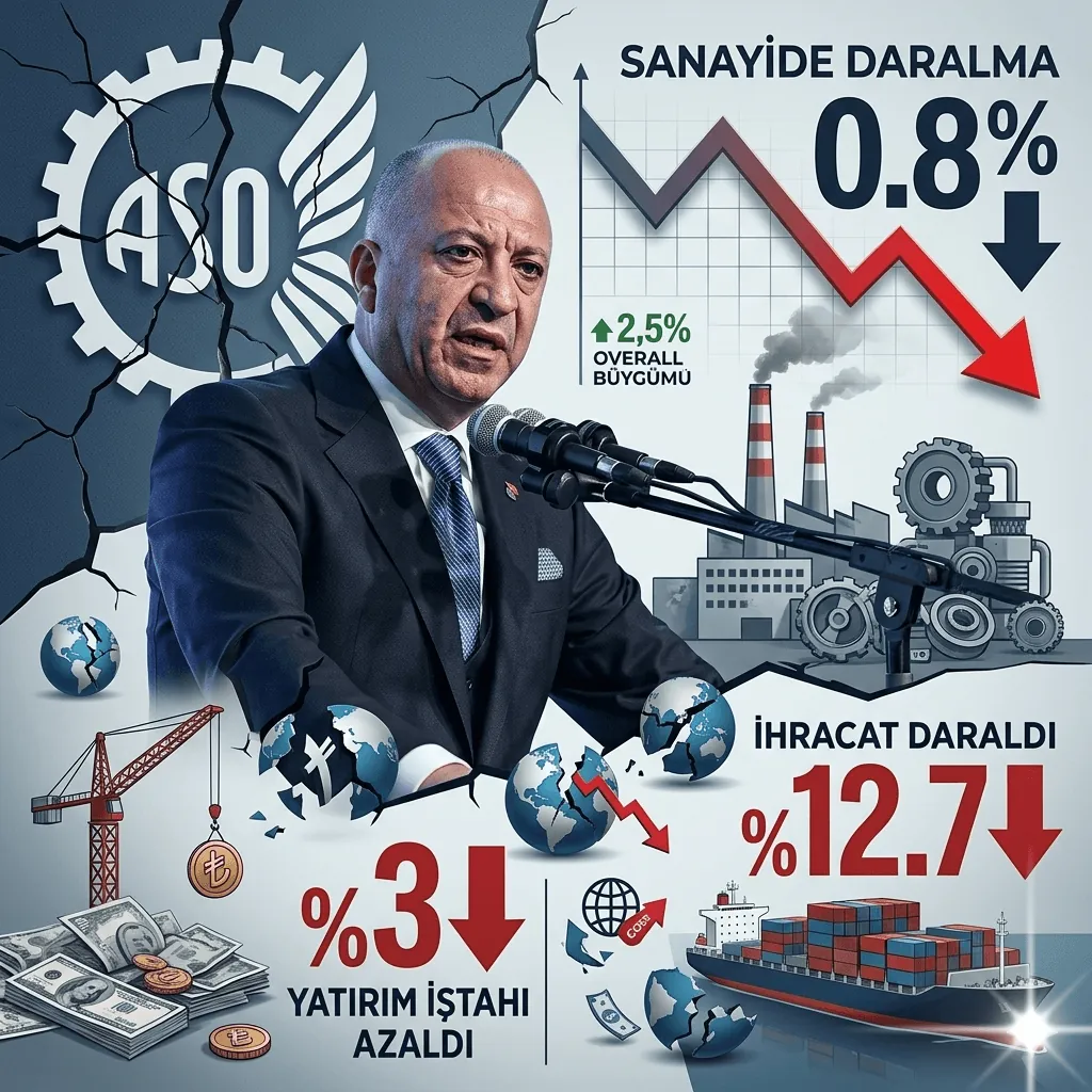 ASO Başkanı Seyit Ardıç’tan Büyüme Değerlendirmesi: “Sanayide Daralma ve Rekabet Gücü Kaybı Alarm Veriyor”