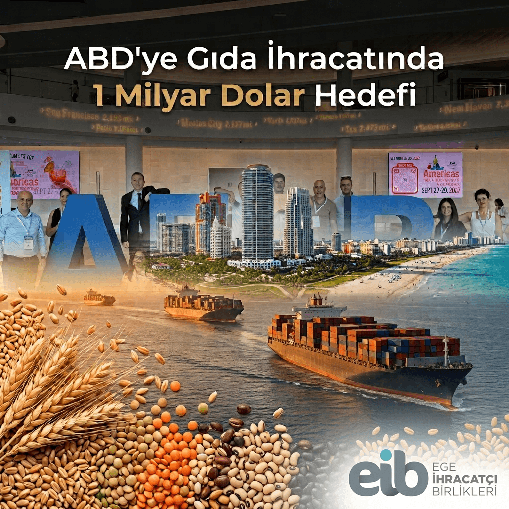 Türkiye’den ABD’ye Gıda İhracatında 1 Milyar Dolarlık Hedef: 885 Milyon Dolara Ulaşıldı