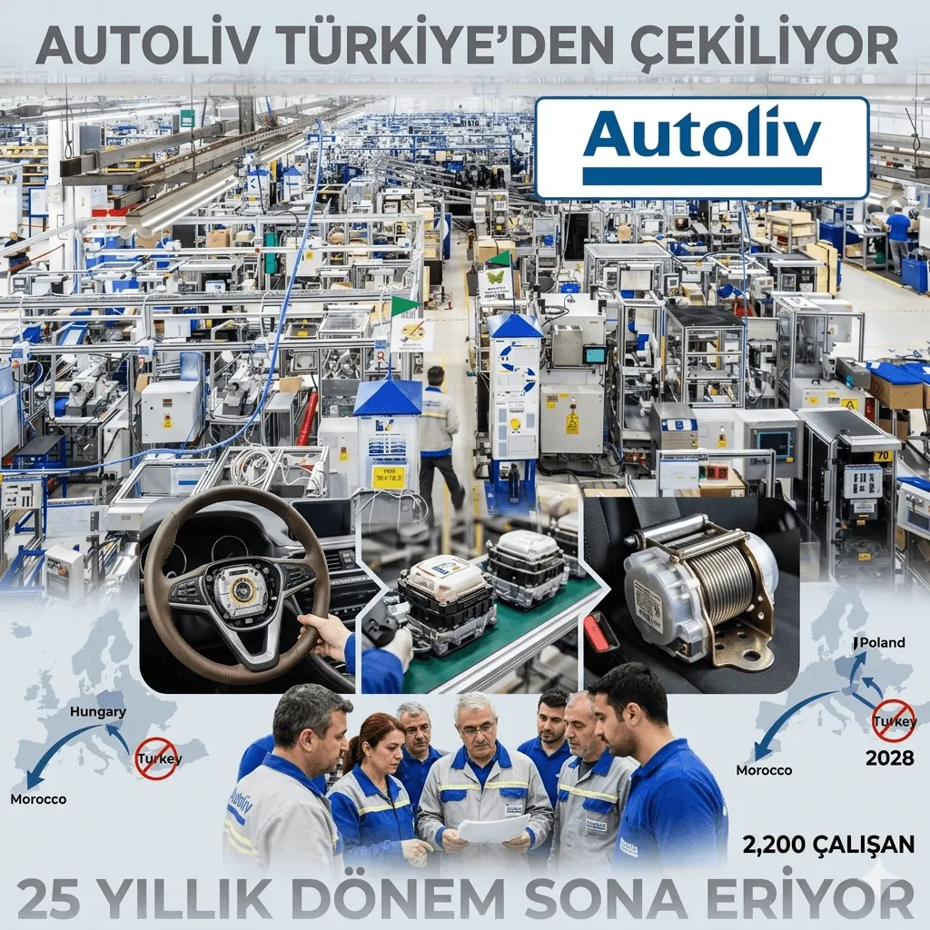 Autoliv Türkiye’den Çekiliyor: 2.200 Çalışanı Etkileyecek Dev Karar! Otomotiv Yan Sanayisinde 25 Yıllık Dönem Sona Eriyor
