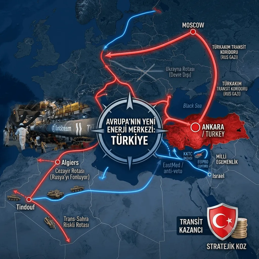 Avrupa Enerji Krizinde Rotasını Türkiye’ye Çevirdi! TürkAkım Kıtanın En Kritik Doğal Gaz Hattı Oldu