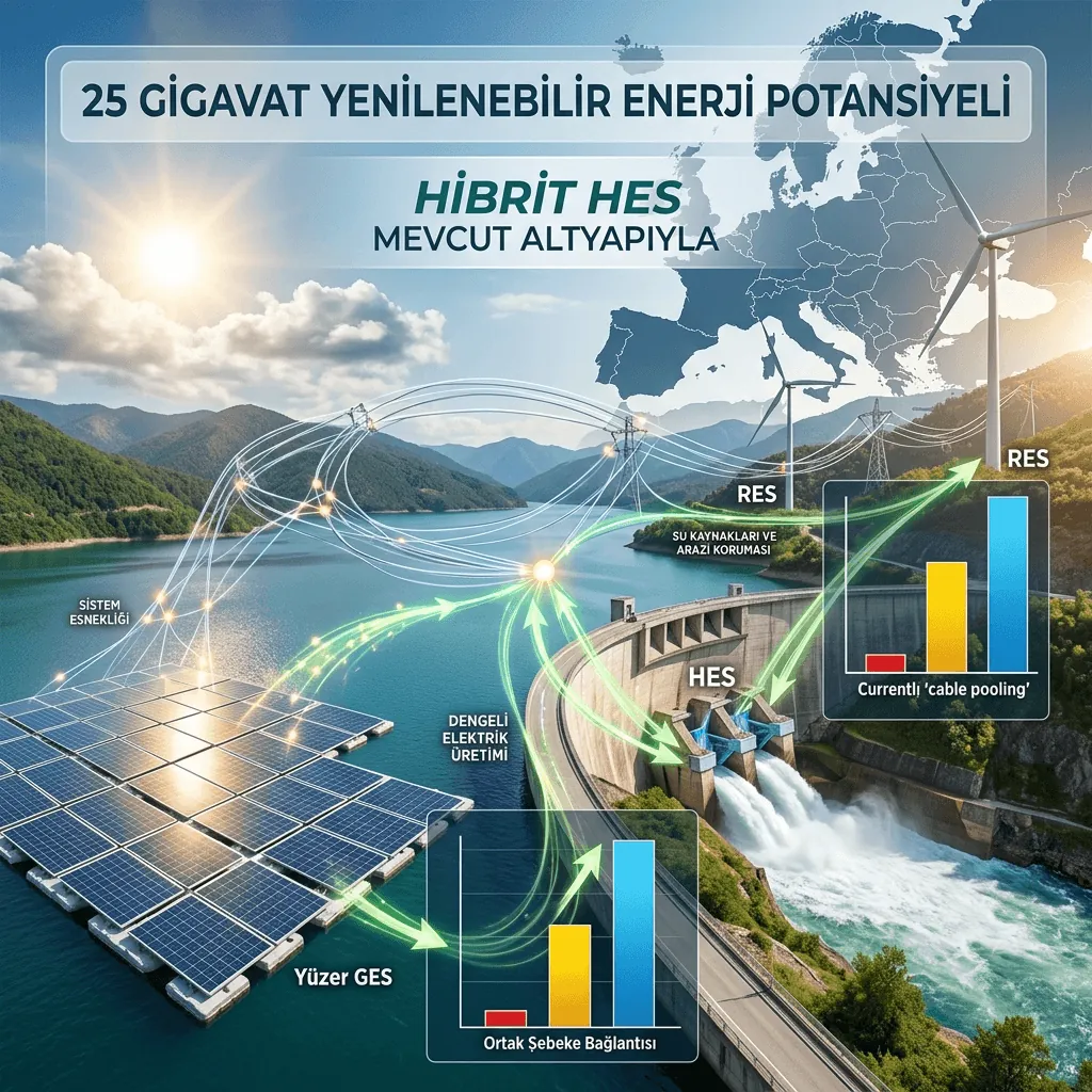 Avrupa'da Enerji Devrimi: Hibrit HES Projeleriyle İlave Şebeke Yatırımı Olmadan 25 Gigavatlık Temiz Enerji Potansiyeli