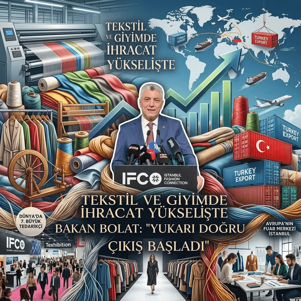 Bakan Bolat: Tekstil ve giyim ihracatında yükseliş başladı, hedef küresel pazarlarda büyümek