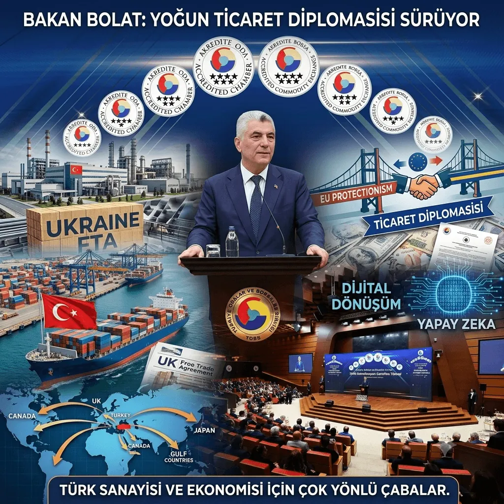 Bakan Bolat’tan Kritik Mesaj: AB’nin Korumacılık Hamlelerine Karşı Türk Sanayisi İçin Ticaret Diplomasisi Hızlandı