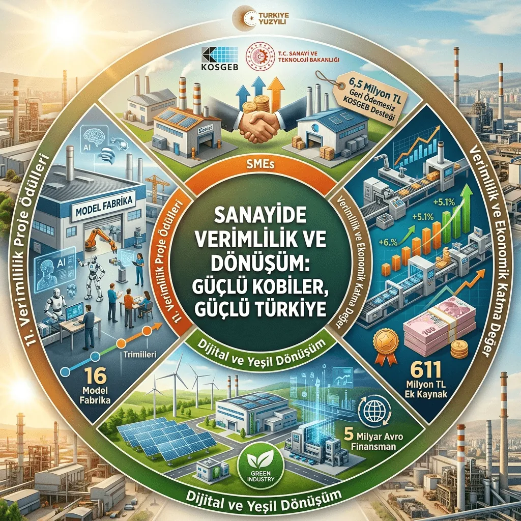 Bakan Kacır’dan Sanayiye Dev Destek Paketi: KOBİ’lere 6,5 Milyon TL Hibe, Model Fabrika Sayısı 16’ya Çıkıyor
