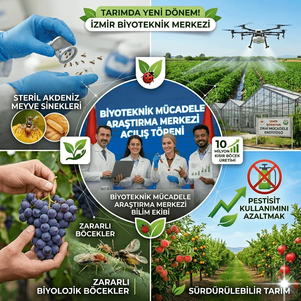 Bakan Yumaklı’dan Tarımda Yeni Dönem: Yılda 10 Milyon Kısır Böcek Üretecek Merkez Açıldı!