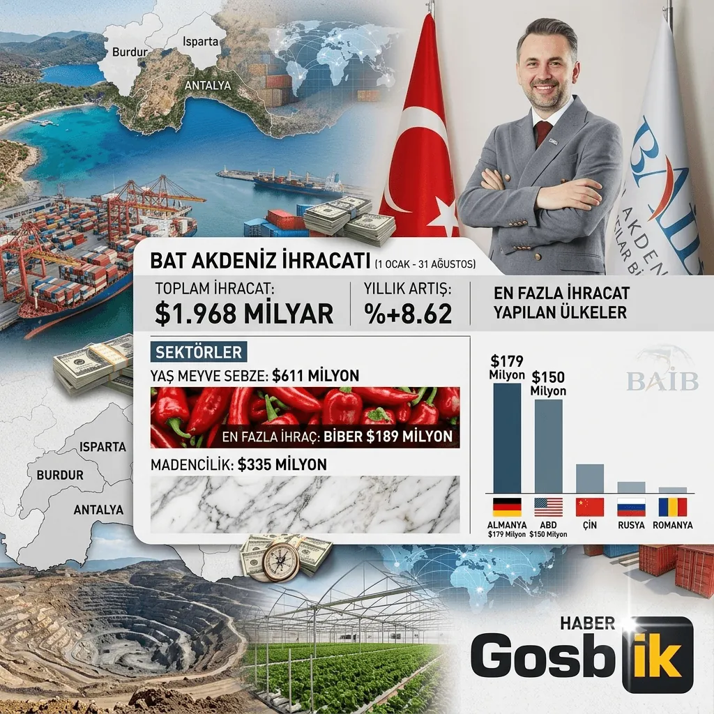 Batı Akdeniz İhracatında Büyük Sıçrama! 8 Ayda 1,97 Milyar Dolara Ulaşıldı, Biber İhracatı Zirveye Çıktı