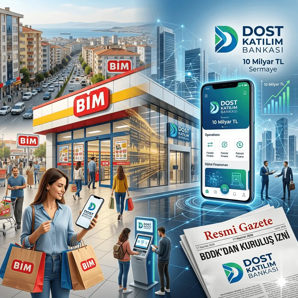 BİM Bankacılık Sektörüne Giriyor: 10 Milyar TL Sermayeli Dost Katılım Bankası İçin BDDK’dan Onay Çıktı