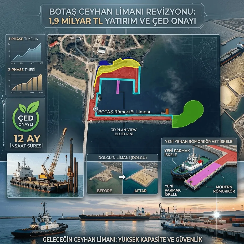BOTAŞ’tan Ceyhan’a 1,9 Milyar TL’lik Dev Yatırım! Römorkör Limanı Projesine ÇED Onayı Çıktı