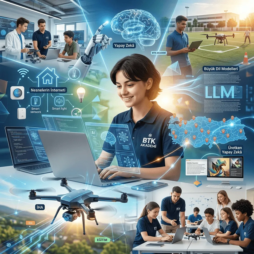 BTK Akademi'den Gençlere Dev Fırsat! Yapay Zekâ, İHA ve Büyük Dil Modelleri Eğitimleri İçin Başvurular Başladı