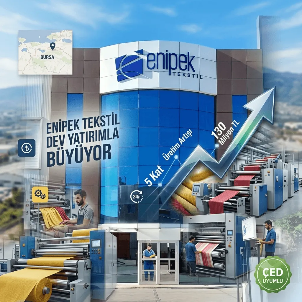 Bursa'da 130 Milyon TL'lik Dev Tekstil Yatırımı! Üretim 5 Kat Artacak, 40 Kişiye Yeni İstihdam