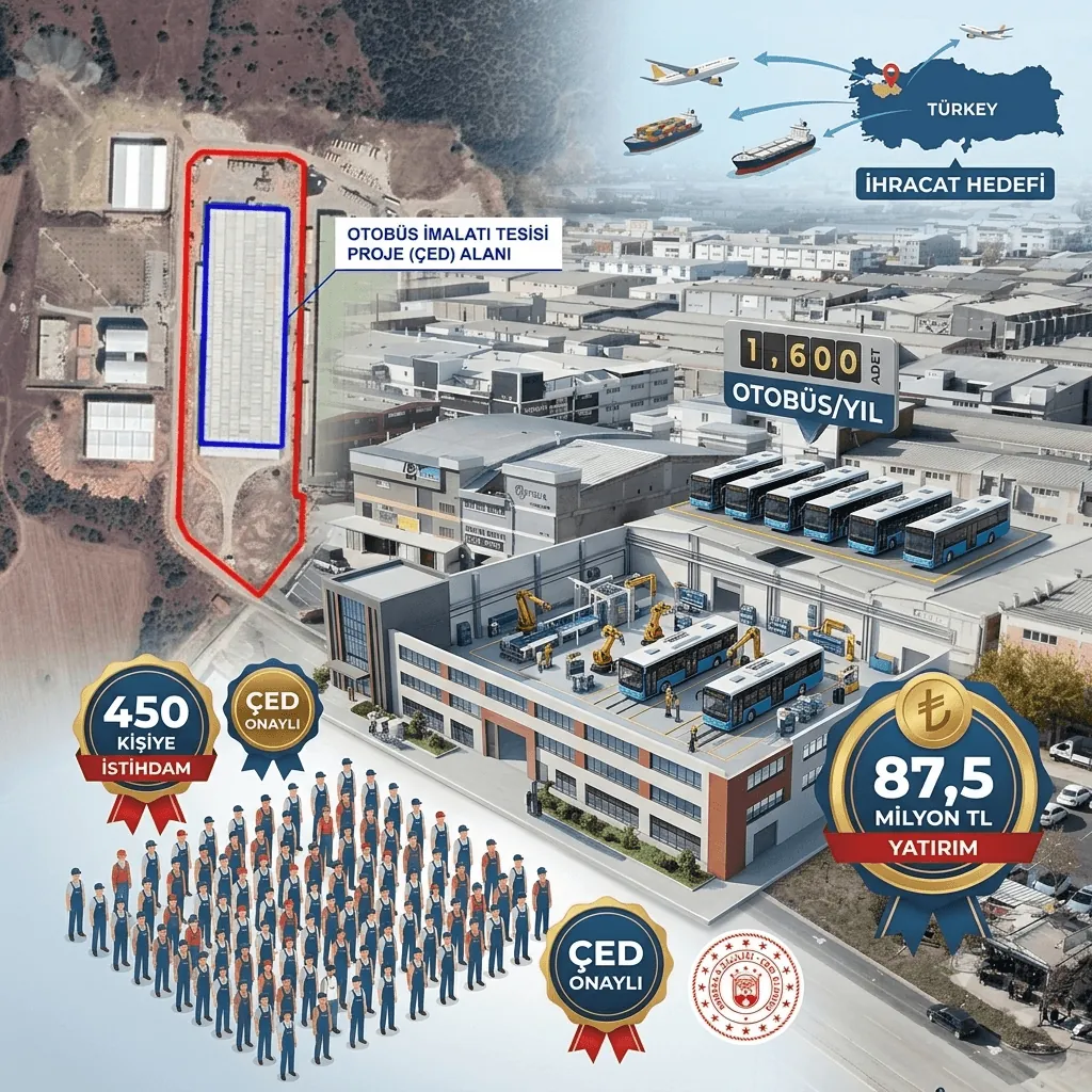 Bursa’ya Dev Otobüs Fabrikası Yatırımı: 1.600 Otobüs Üretilecek, 450 Kişiye İstihdam Sağlanacak