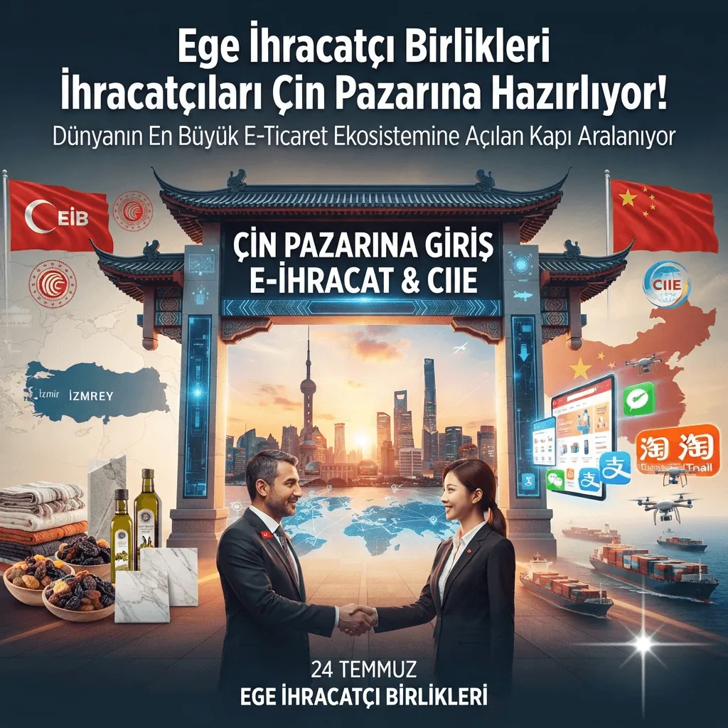 Çin Pazarında Yeni Dönem! Ege İhracatçı Birlikleri Türk Firmalarını Dev Fırsatlara Hazırlıyor