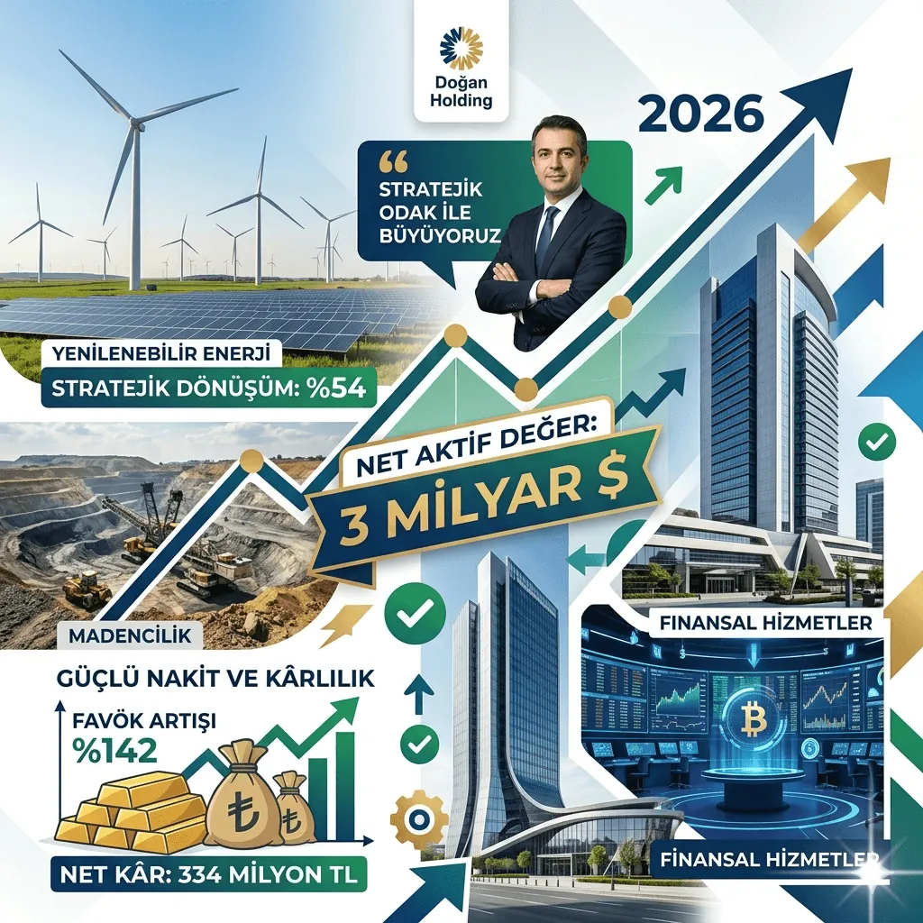Doğan Holding’den Güçlü İlk Çeyrek Performansı: Net Aktif Değer 3 Milyar Dolara Ulaştı