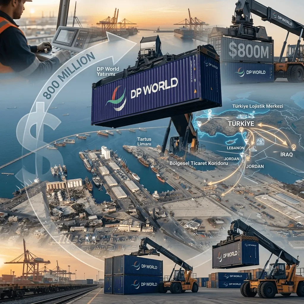 DP World’den 800 Milyon Dolarlık Dev Hamle! Türkiye’yi de Kapsayan Yeni Ticaret Koridoru Tartus’ta Kuruluyor