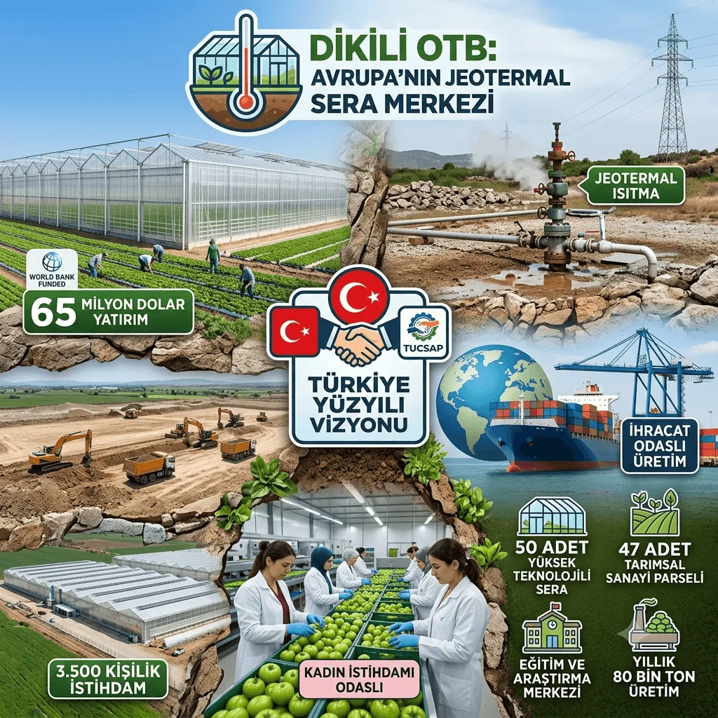 Dünya Bankası Destekli 65 Milyon Dolarlık Dev Yatırım: Dikili OTB, Avrupa'nın En Büyük Jeotermal Sera Üssü Oluyor