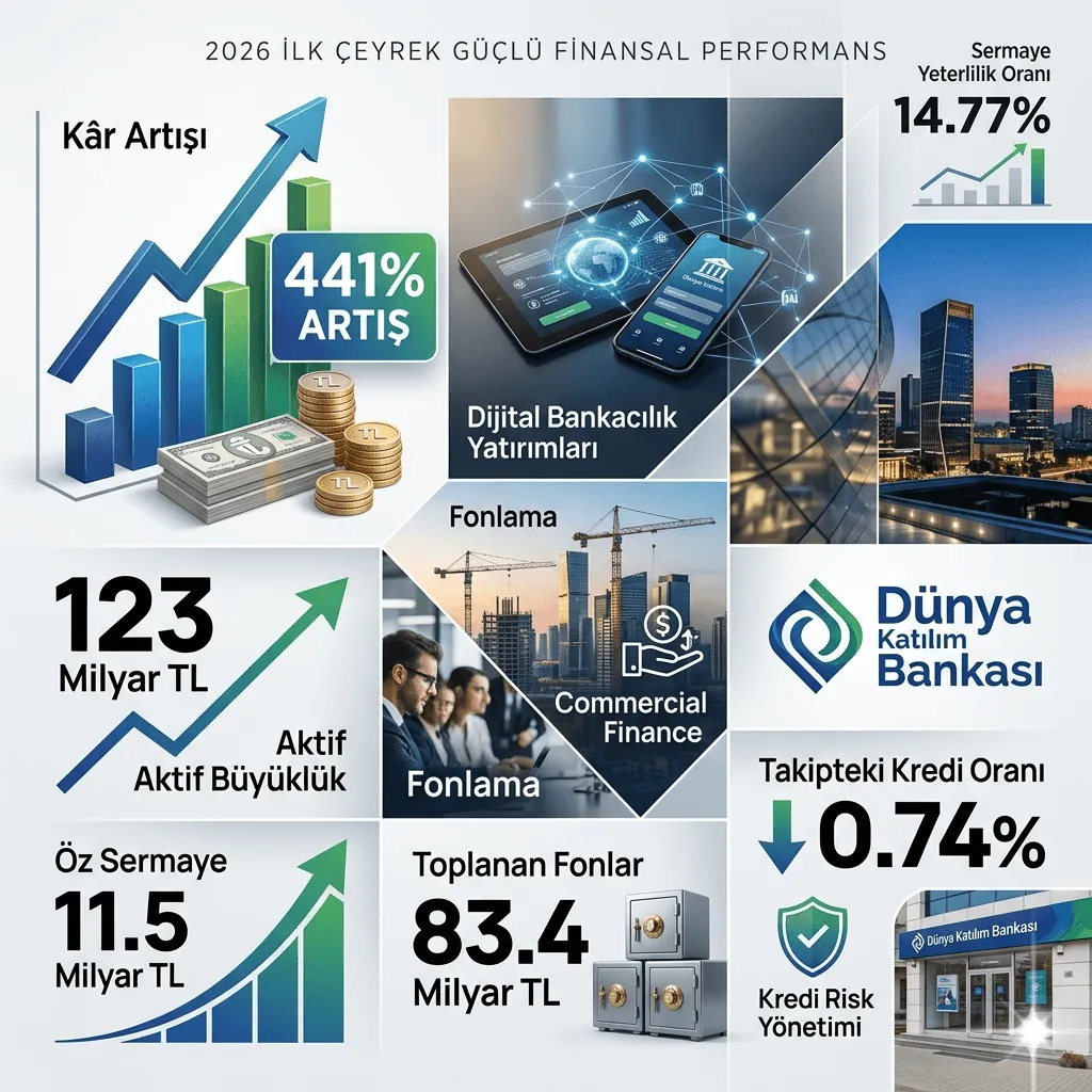 Dünya Katılım Bankası’ndan Rekor İlk Çeyrek Performansı: Kâr Yüzde 441 Artarak 2 Milyar TL’ye Ulaştı