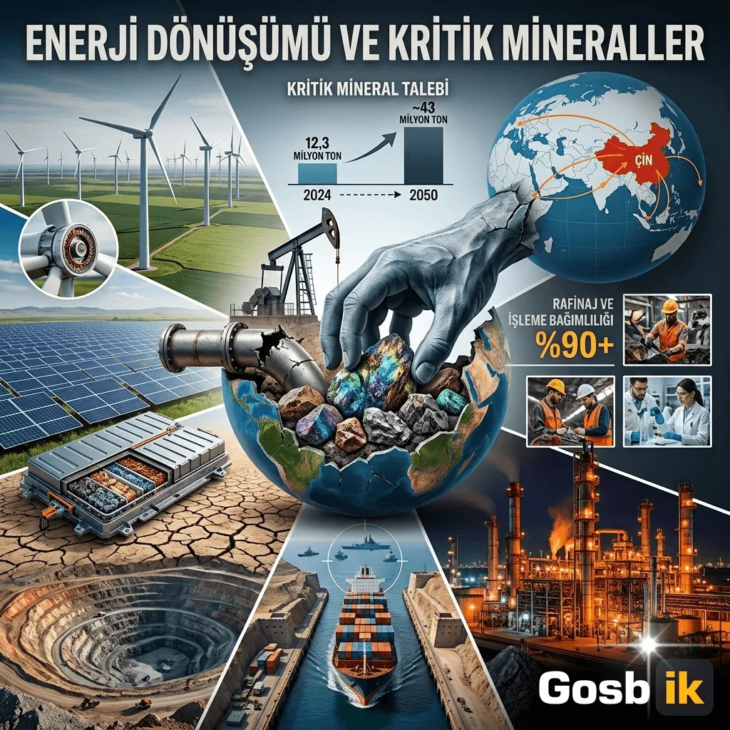Enerji Dönüşümünde Yeni Bağımlılık Riski! Kritik Minerallerde Çin’in Payı Yüzde 90’ı Aşıyor