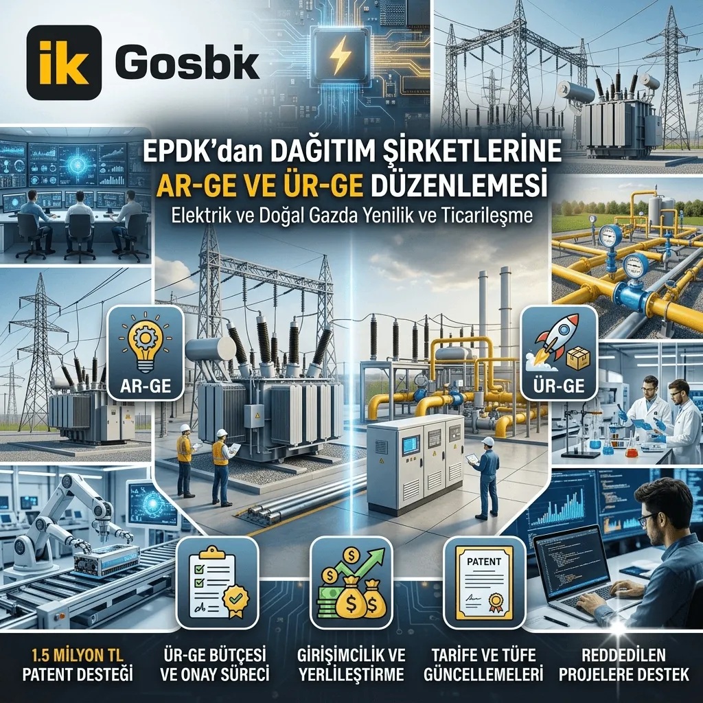 EPDK’dan Elektrik ve Doğal Gazda Yeni Dönem! AR-GE ve ÜR-GE Harcamalarında 1,5 Milyon TL’lik Patent Desteği