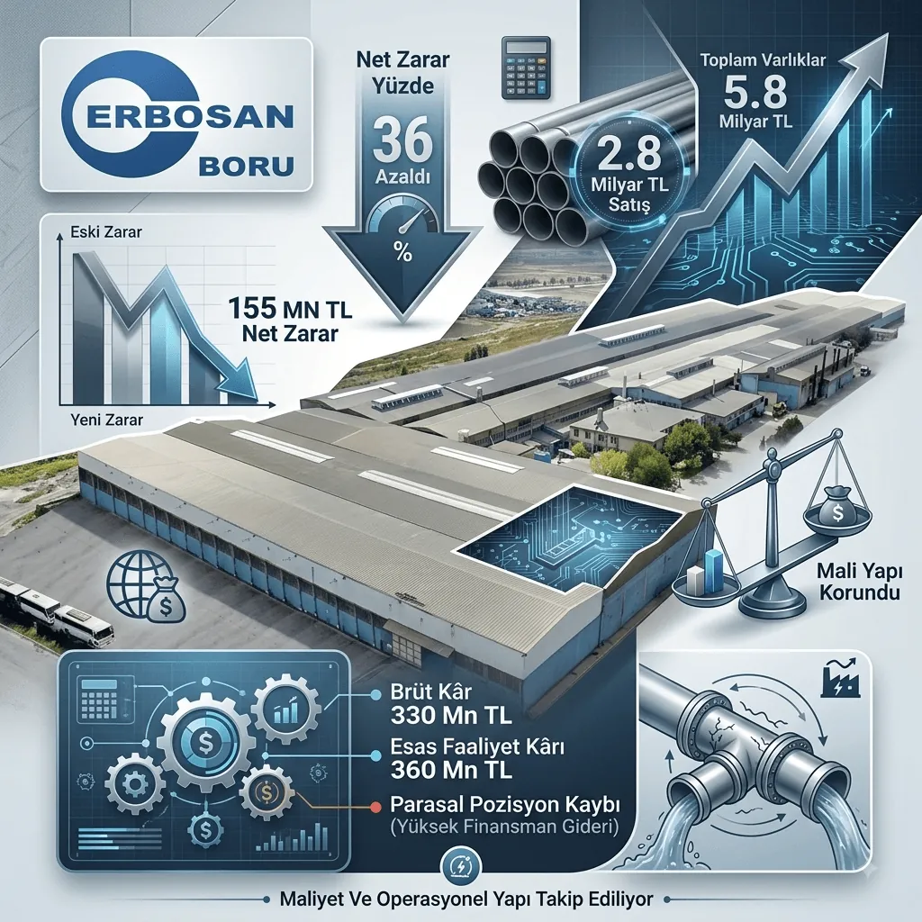 Erbosan’ın 6 Aylık Finansal Sonuçları Açıklandı: 2,8 Milyar TL Satış, Zarar Geriledi