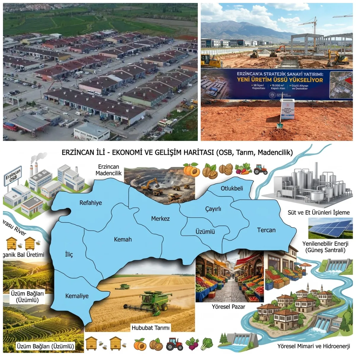 Erzincan’a Sanayi Yatırımları; 58 İşyerlik Yeni Üretim Üssü, İstihdam ve İhracatı Uçuracak