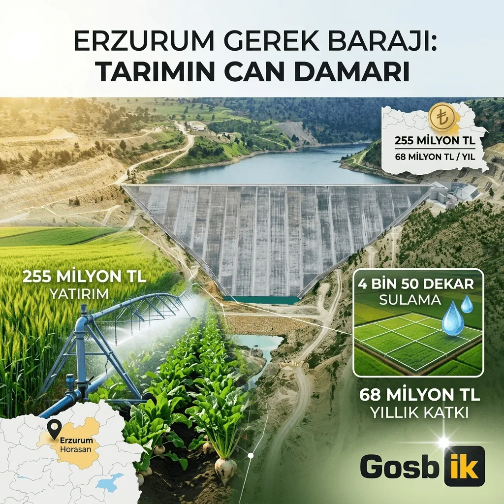 Erzurum’da 255 Milyon TL’lik Dev Yatırım! 4 Bin 50 Dekar Tarım Arazisine Can Suyu Geliyor