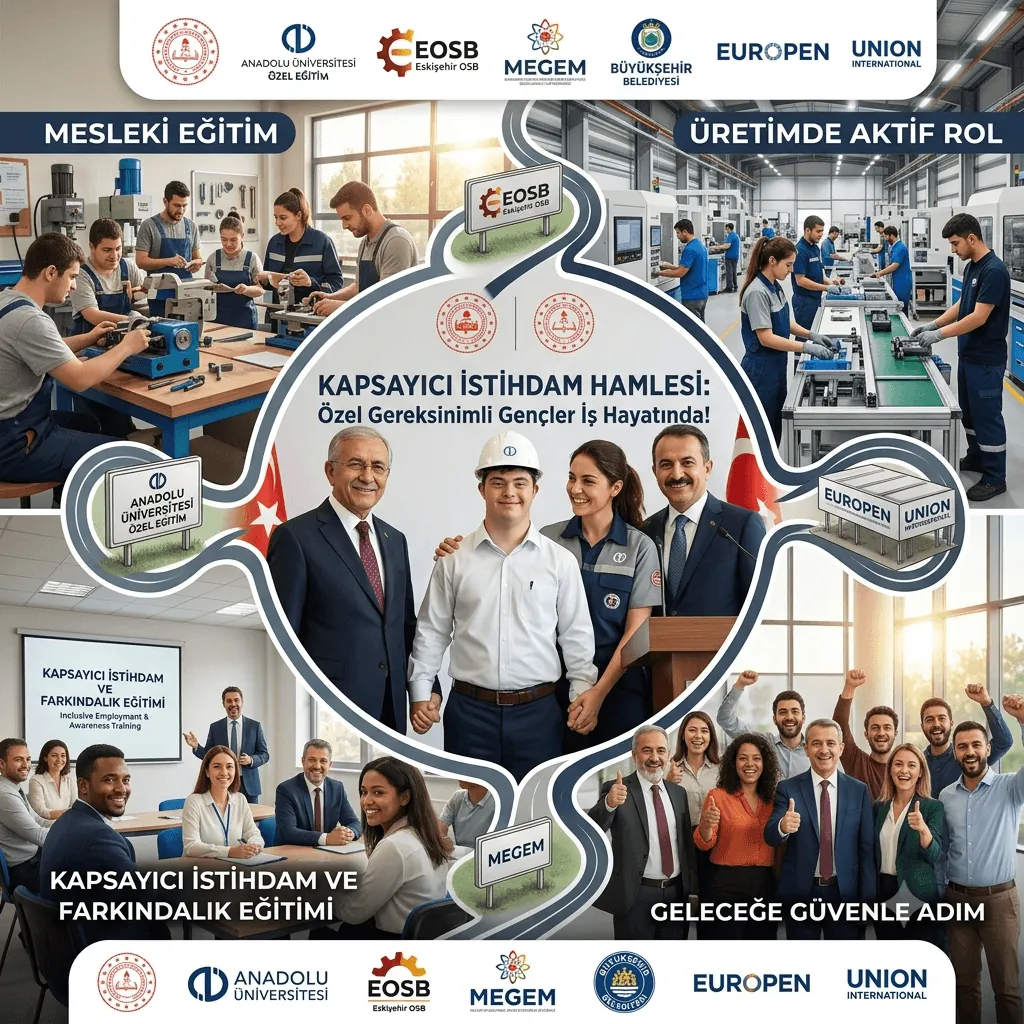 Eskişehir’den Kapsayıcı İstihdam Atağı: Özel Gereksinimli Gençler Mesleki Eğitimle İş Hayatına Kazandırılacak