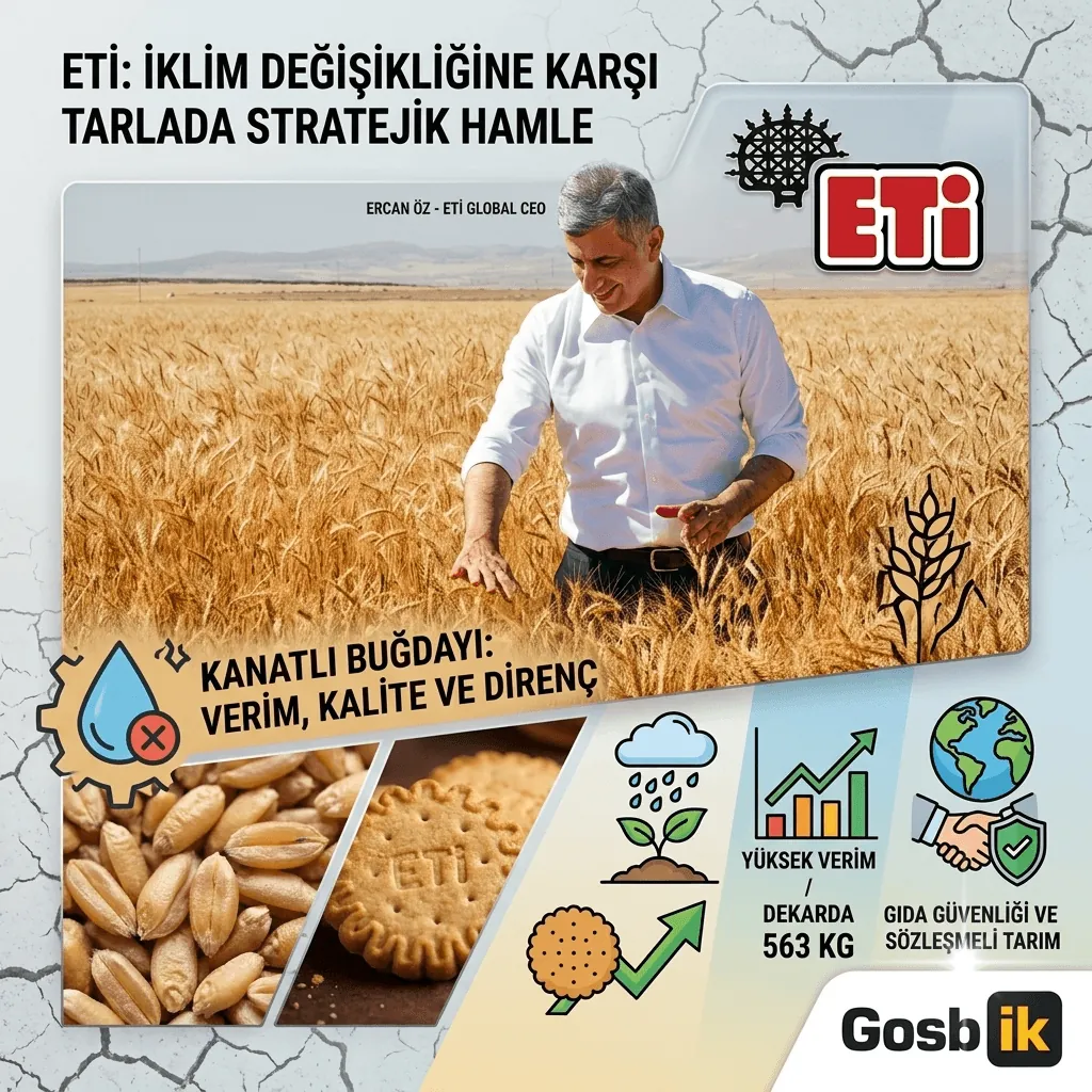 ETİ’den kuraklığa dayanıklı buğday hamlesi: Dekarda 563 kilo verimle yeni dönem başlıyor
