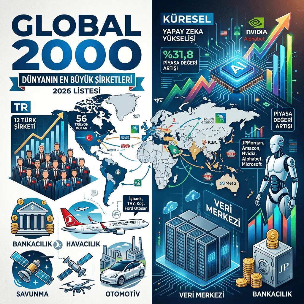 Forbes Global 2000 Açıklandı: Türkiye’den 12 Dev Şirket Dünyanın En Büyükleri Arasında Yer Aldı