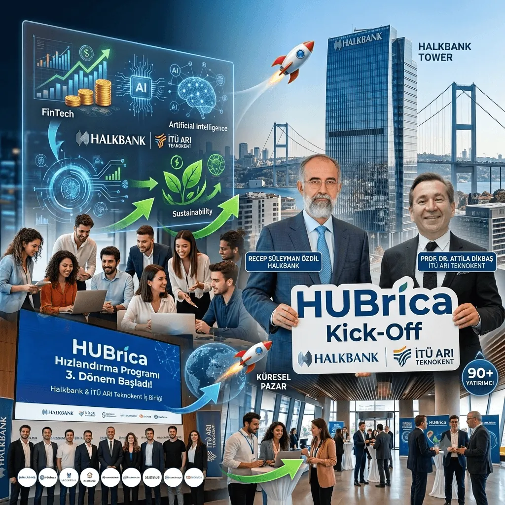 Halkbank ve İTÜ ARI Teknokent'ten Girişimcilere Büyük Destek! Yapay Zeka ve Fintek Girişimleri Küresel Pazara Açılıyor