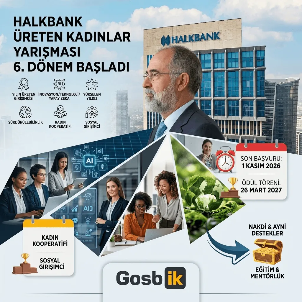 Halkbank’tan Kadın Girişimcilere Büyük Fırsat: Üreten Kadınlar Yarışması Başvuruları Başladı